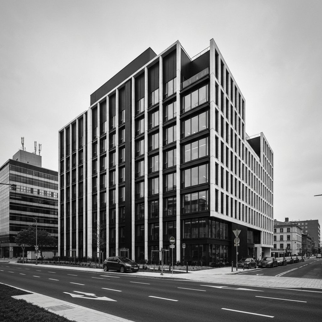 Modern office building architecture